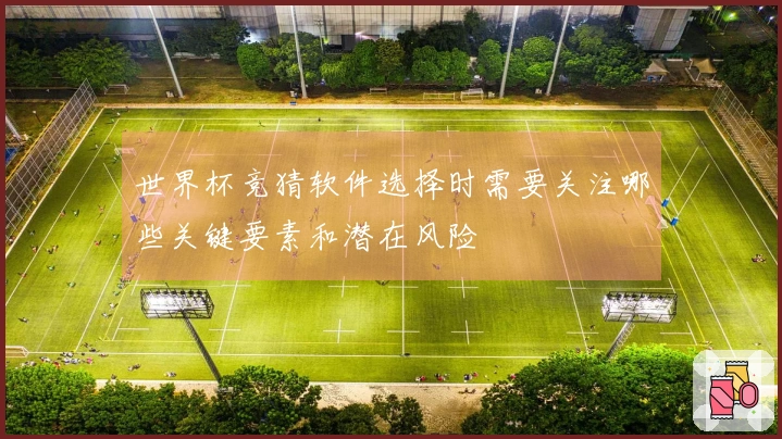 世界杯竞猜软件选择时需要关注哪些关键要素和潜在风险